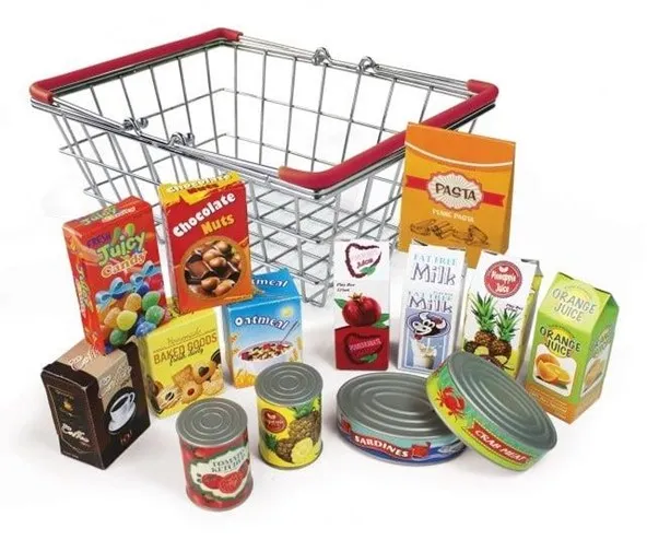 imagetoys Magni - Shopping basket with food items