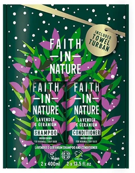 Faith in Nature Gavesæt Lavendel & Geranium Shampoo & Balsam